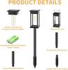 Solar Pathway Lights Outdoor Outdoor Waterproof IP65 Garden Lights for Walkway Yard Backyard Lawn Landscape Lighting Decorative