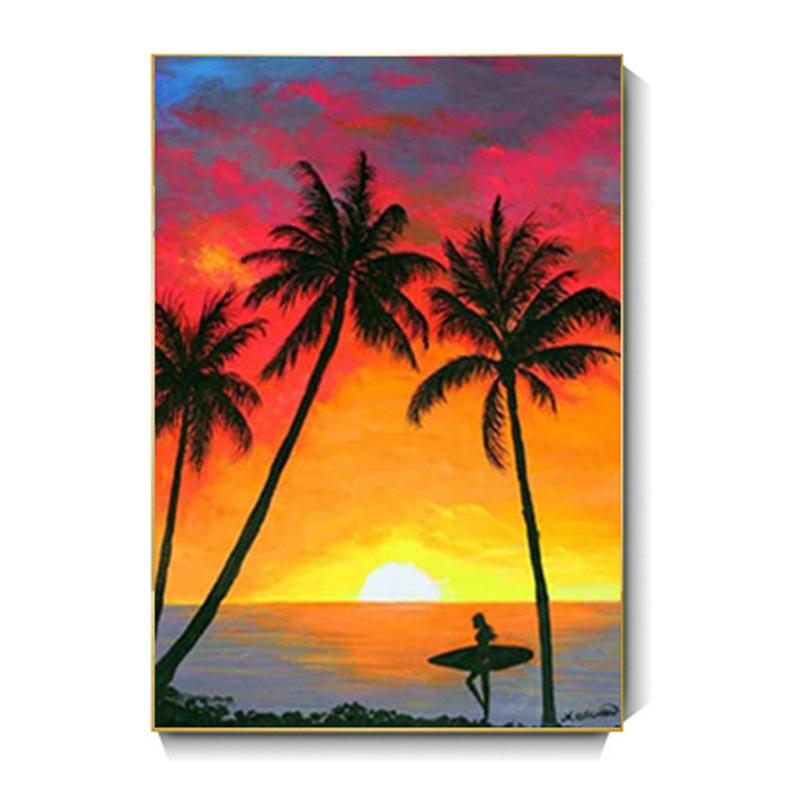 5D Diamond Painting Handmade Full Diamond Diy Landscape Sea View Diamond Embroidery Mosaic Home Decoration Christmas Gift