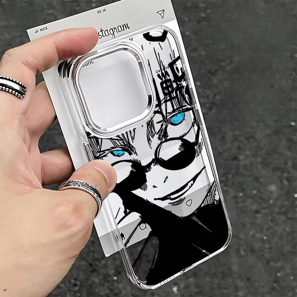 Jujutsu Kaisen Годжо Сатору Новый Чехол Для Телефона Для iPhone 17 Air 16 e 15 14 13 12 11 Pro Max Plus SE 2020 2022 Прозрачный Мягкий Чехол