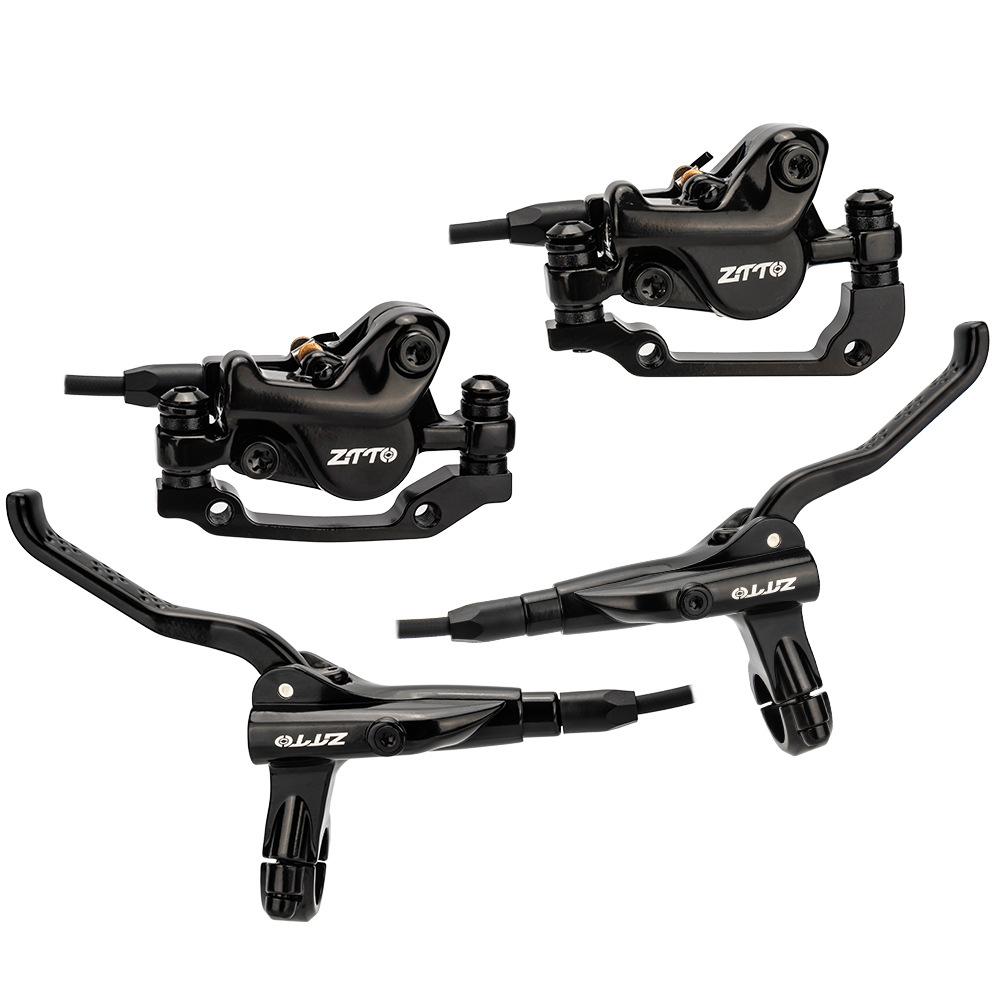 Upgrade Your Ride with Our Mountain Bike Hydraulic Brake Kit Dual Piston Disc Brake Left and Front
