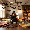 Festive Fall Kitchen Decor Halloween Wooden Napkin Holder, Ghost Pumpkin Tabletop for Dining Room, Functional Holiday Gadget Spooky Paper Towel