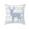 Office Living Room Home Pillowcase Fresh Elk Blue Pattern Pillowcase Car Ornaments