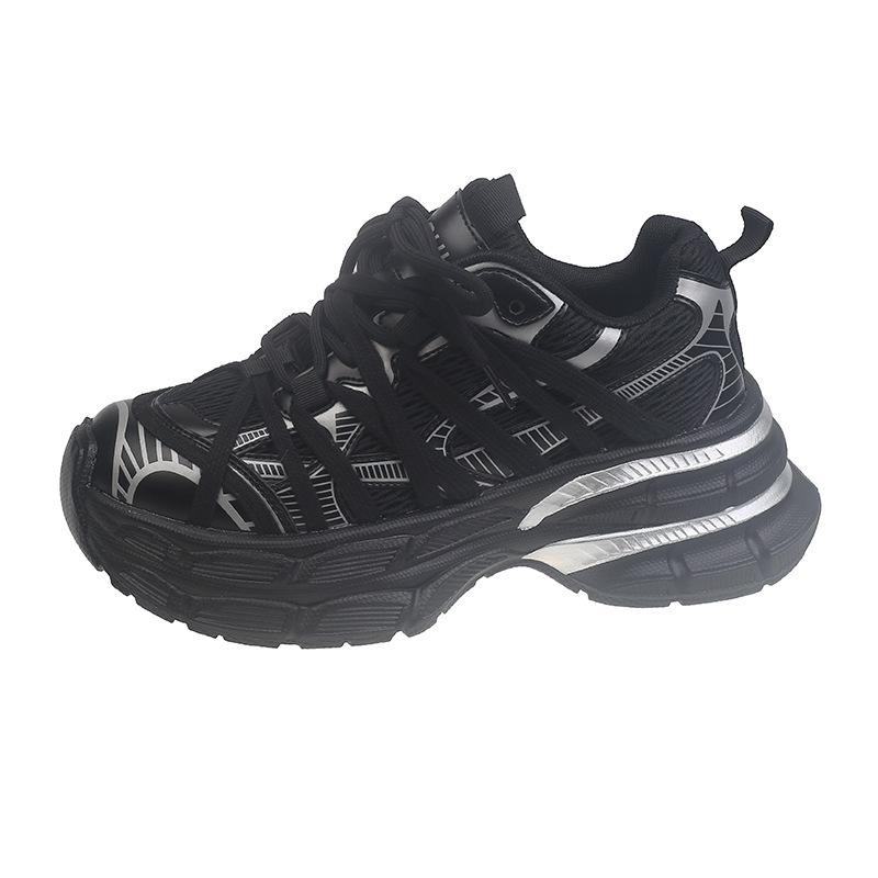 Новая сетчатая дышащая 2025 модная легкая беговая обувь на платформе повседневная спортивная обувь женская удобная и универсальная