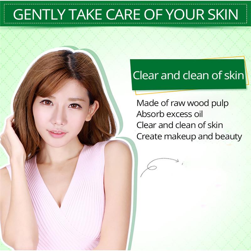 100 шт./пакет, салфетки для лица, пленка, поглощающая масло, контрольная чистящая бумага для промокания лица