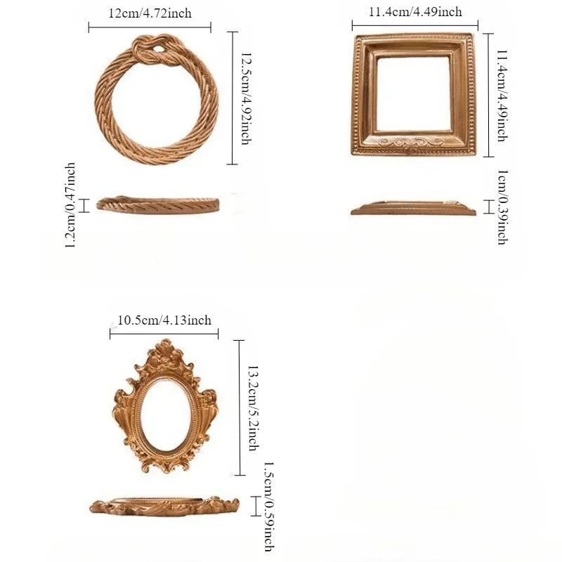 Европейская мода креативные подарки в викторианском стиле ретро смола мини ангел овальная маленькая фоторамка аксессуары позиционная рамка