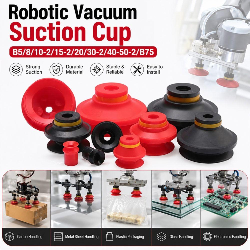 1Pcs Silicone Vacuum Suction Cup Industrial Vacuum Chuck for Injection Molding Machine Manipulator