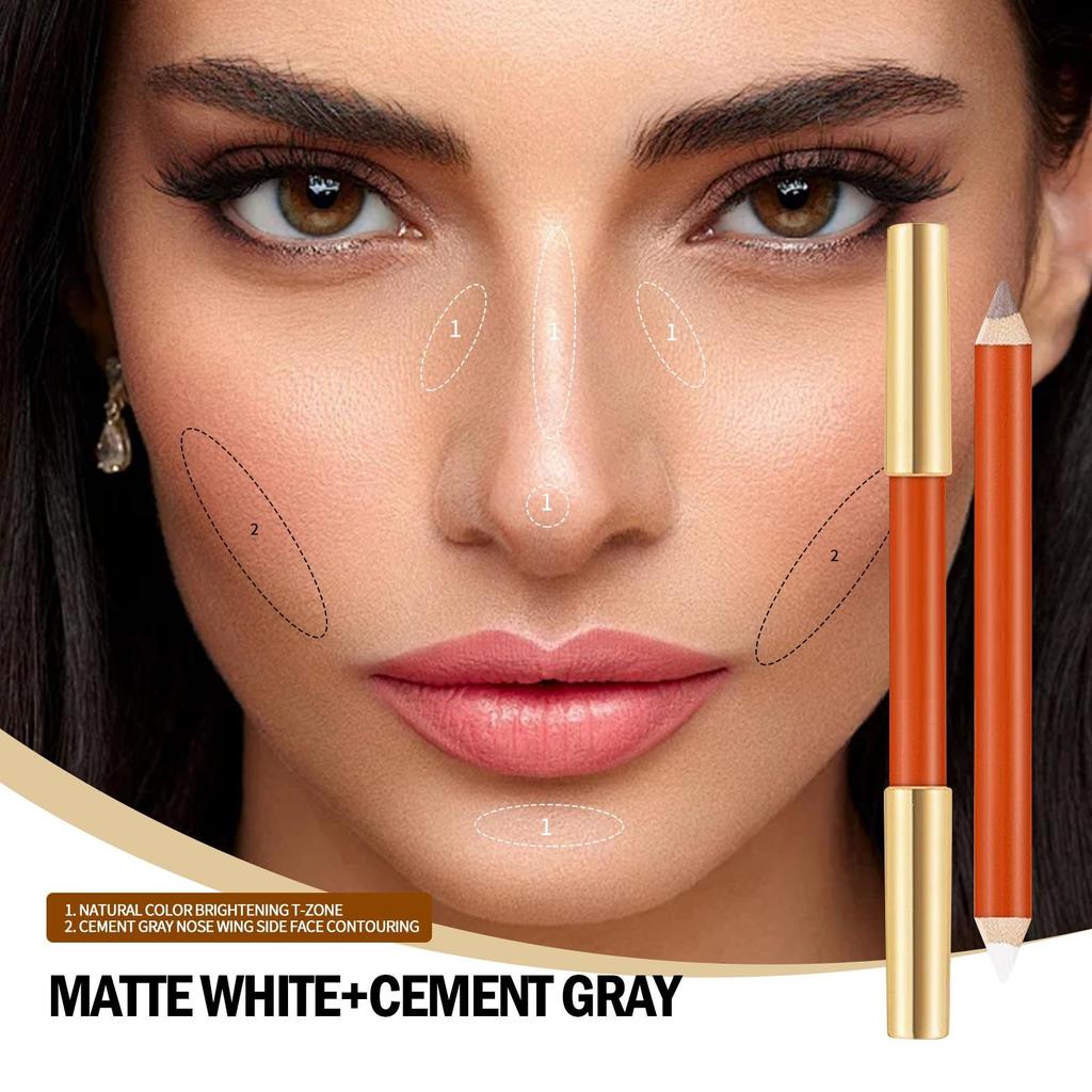 Двухсторонний корректор-карандаш Highlight Shadow Pen Natural Brightening Makeup Pen