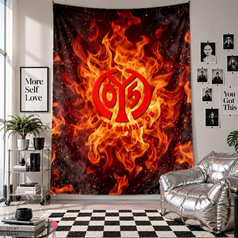 Mainz FC Wall Tapestry Home Decor Wall Hanging Cloth for Bedroom Living Room Background