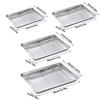 Removable Stainless Steel Baking Pan with Cooling Rack Oven Rack BBQ Tray  for Cooking Roasting