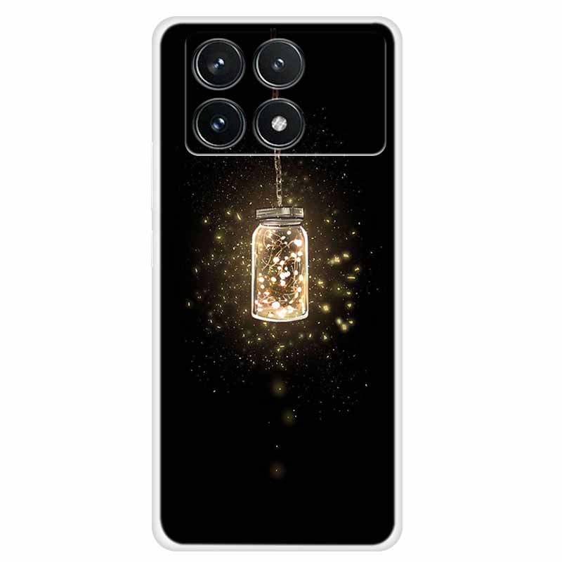Clear Cover For Xiaomi Poco F6 Pro Case 2024 Paint Soft Silicone TPU Back Cases For Xiaomi Poco F6 Pro 5G Phone Cover Capa Coque