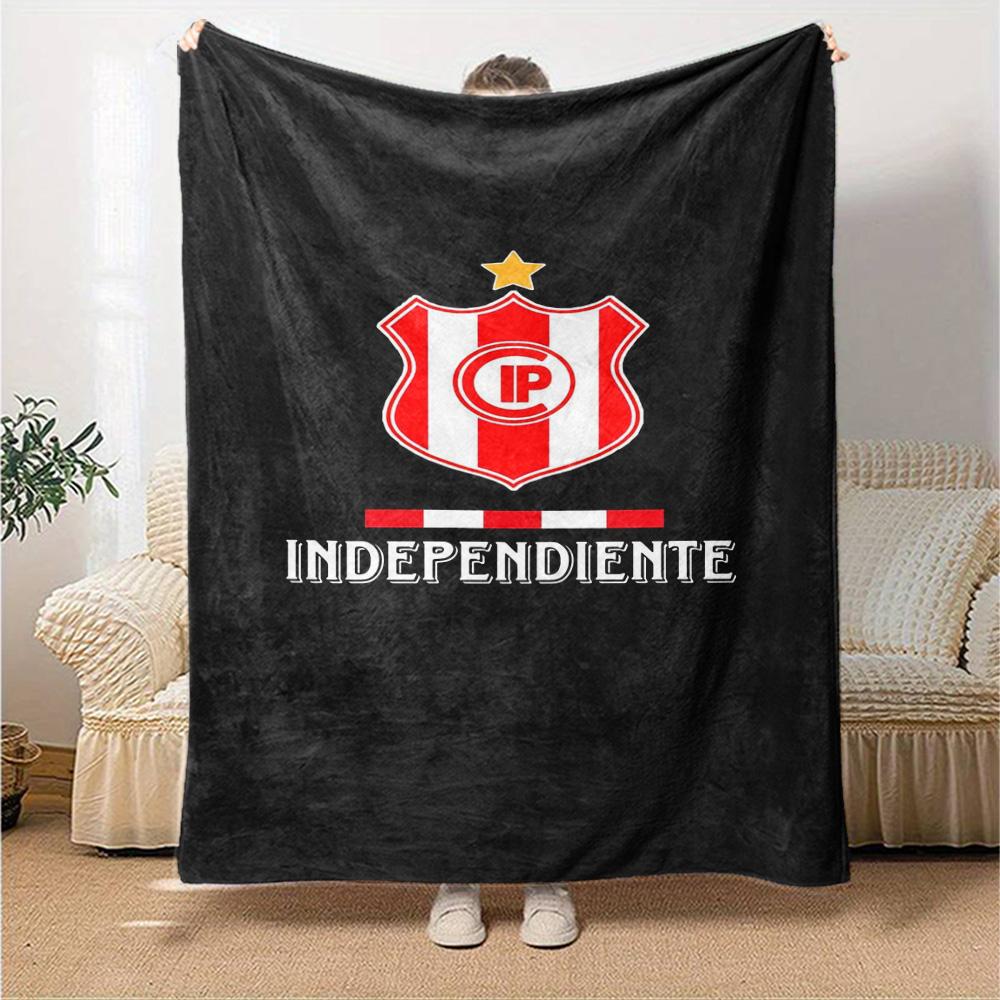 Independiente Petrolero Print Flannel Blanket High Quality Warm Comfortable Cover for All Seasons Perfect for Gifts Home Decor