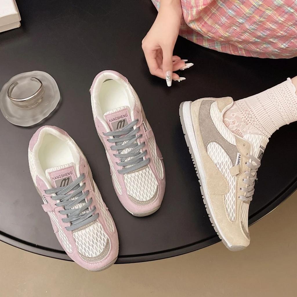 Кроссовки на толстой подошве немецкие тренировочные женские новые летние сетчатые дышащие спортивные Форрест Гамп повседневные легкие с мягкой подошвой