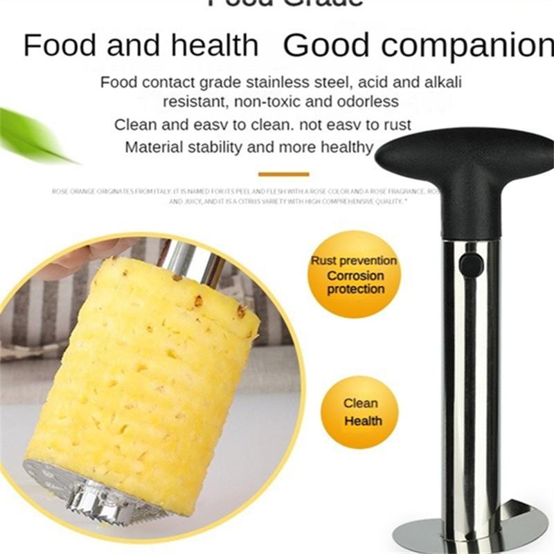 1pcs Pineapple Slicer Peeler Peeler Stainless Steel Fruit Spiral Rotary Knife Gadgets Cooking Tools Kitchen Accessories Gadgets