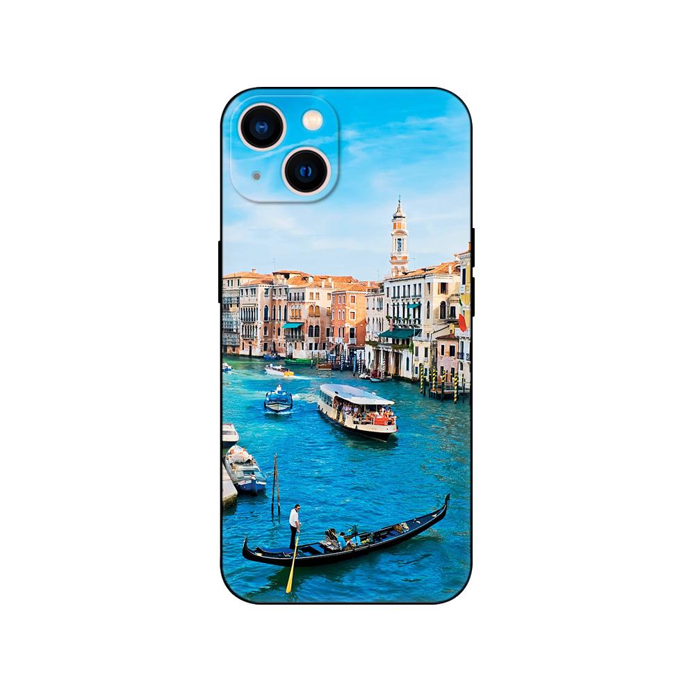Black Tpu Case For Huawei P30 Lite P30 Pro P40 Case For Huawei P40 LITE E P Smart 2020 Case Cover Italy Venice City