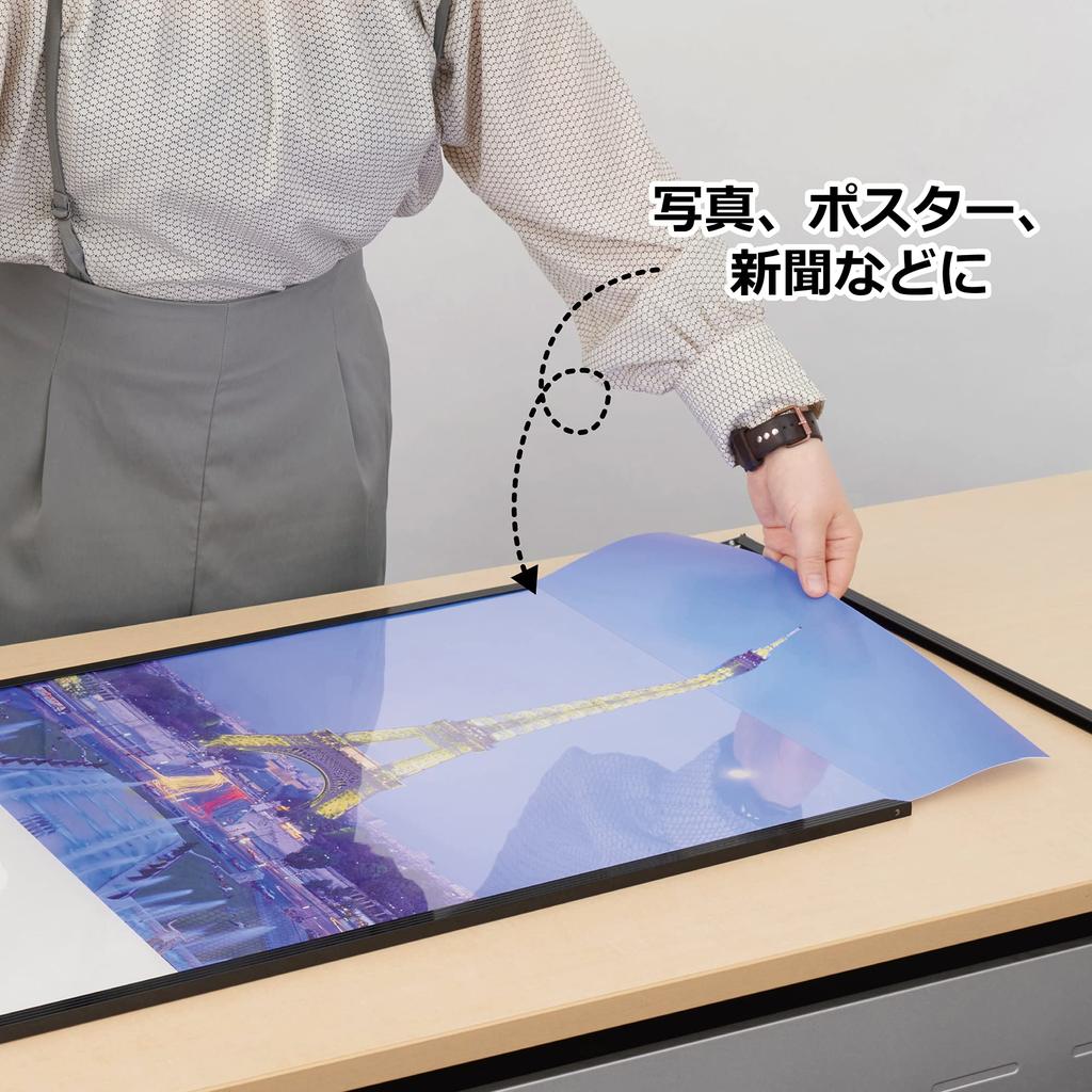 HAKUBA Панель для плаката в рамке для фотографий B2, размер черный 4977187506372 Тип вставки: легкий тонкий алюминий для отображения фотографий, плакатов, AMZFPTP-BKB2