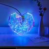Love Heart Night Light Prismatic Iridescent 3D Heart Shape LED Light Bedroom Atmosphere Lamp Gifts for Lovers Friends