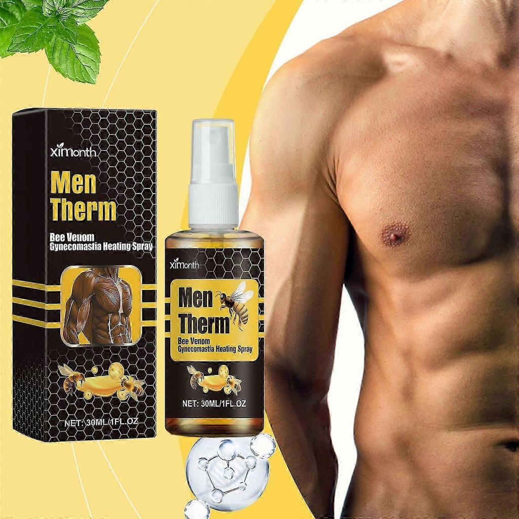 Men's Chest Firming Spray, Male Care, Body Contouring, Non-Greasy, Skin Tightening ,30ml