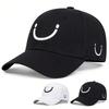 Унисекс Бейсболка Snapback с вышивкой улыбающегося лица Весна Осень Уличная Регулируемая Повседневная Кепка Кепка от солнца Спортивная Кепка