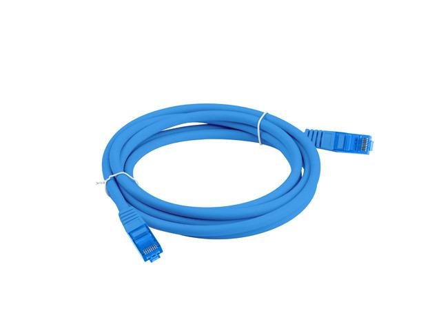 Patchcord Lanberg S/FTP kat.6A 0,5m LSZH CCA fluke passed niebieski