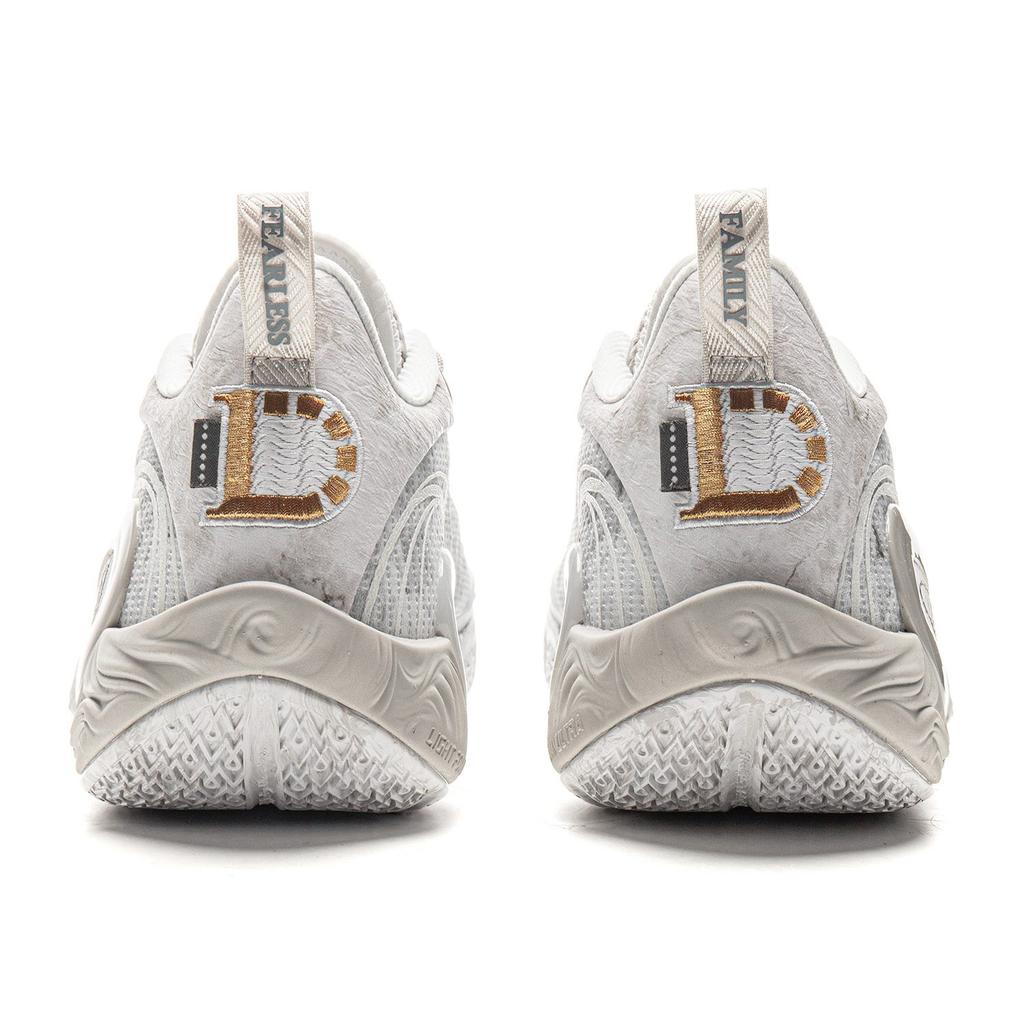 Баскетбольные кроссовки Li Ning DLO1 с амортизацией, низкие, мужские, бело-серые ABPV009-44
