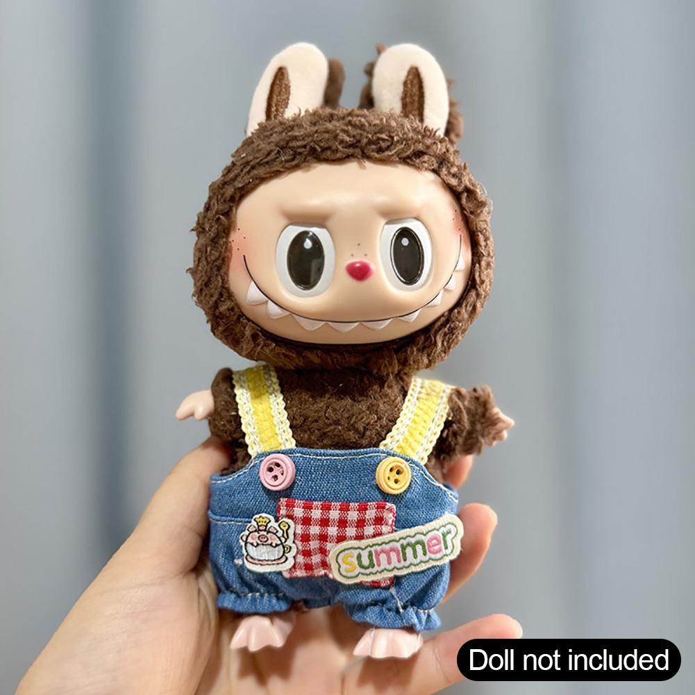 Для 17 см Кукольная одежда Лабубу Модная одежда Толстовки Кукольная одежда Цветовые толстовки Кукольные аксессуары Милые украшения Маленькая одежда