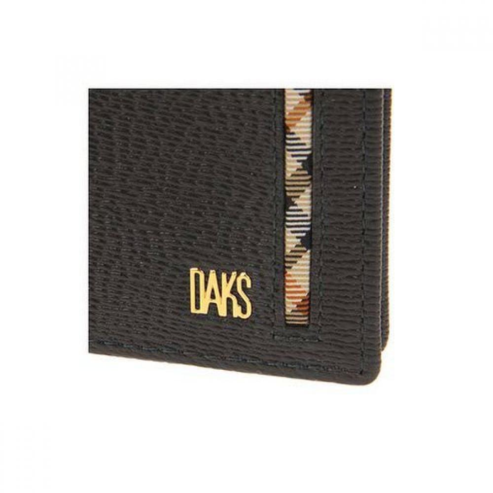 Daks Dark Brown Check Belt Cowhide Wallet Dbwa8e914w3