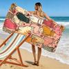 Cute Colorful Cat Pattern Towel A must-have beach towel for beach travel