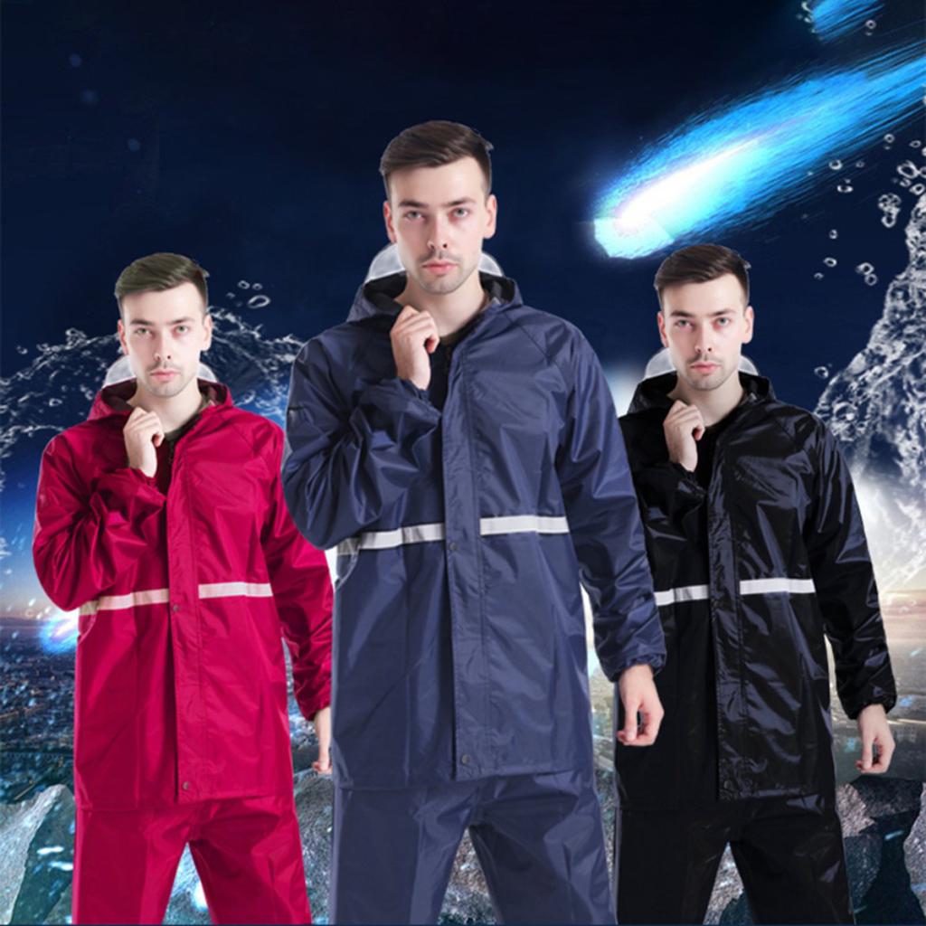 Breathable Outdoor Travel Raincoat Suit Impermeable Women/Men Hooded Rainwear