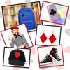 8Pcs Poker Embroidery Patches Spades Poker Red Heart Iron On Patches DIY Clothes Applique