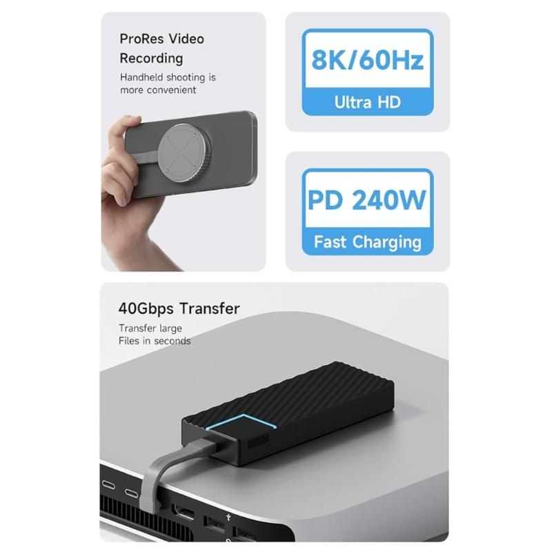 Кабель для быстрой зарядки Type C для смартфонов, ноутбуков, USB C, плоский кабель, 40 Гбит/с данные, видео 8K/60 Гц, зарядка 60 Вт/100 Вт/240 В