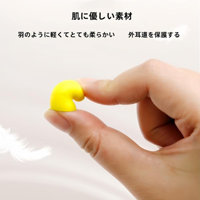 50 Pairs of Soft Foam Earplugs Noise Countermeasures Ear Plugs No Code Sleep/Sleep/Plane Preparation (yellow, Free Size)