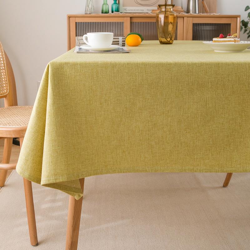 Waterproof Rectangular Tablecloth Farmhouse Anti Shrink Wrinkle Resistant Soft Decorative Fabric Table Cover