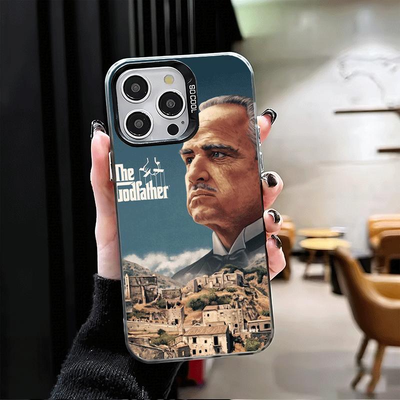 Мягкий чехол для телефона The Godfather TV для iPhone 15 16 17 Pro Max 17Air 16E 14 Plus 13 12 Mini Ударопрочный чехол Задняя панель