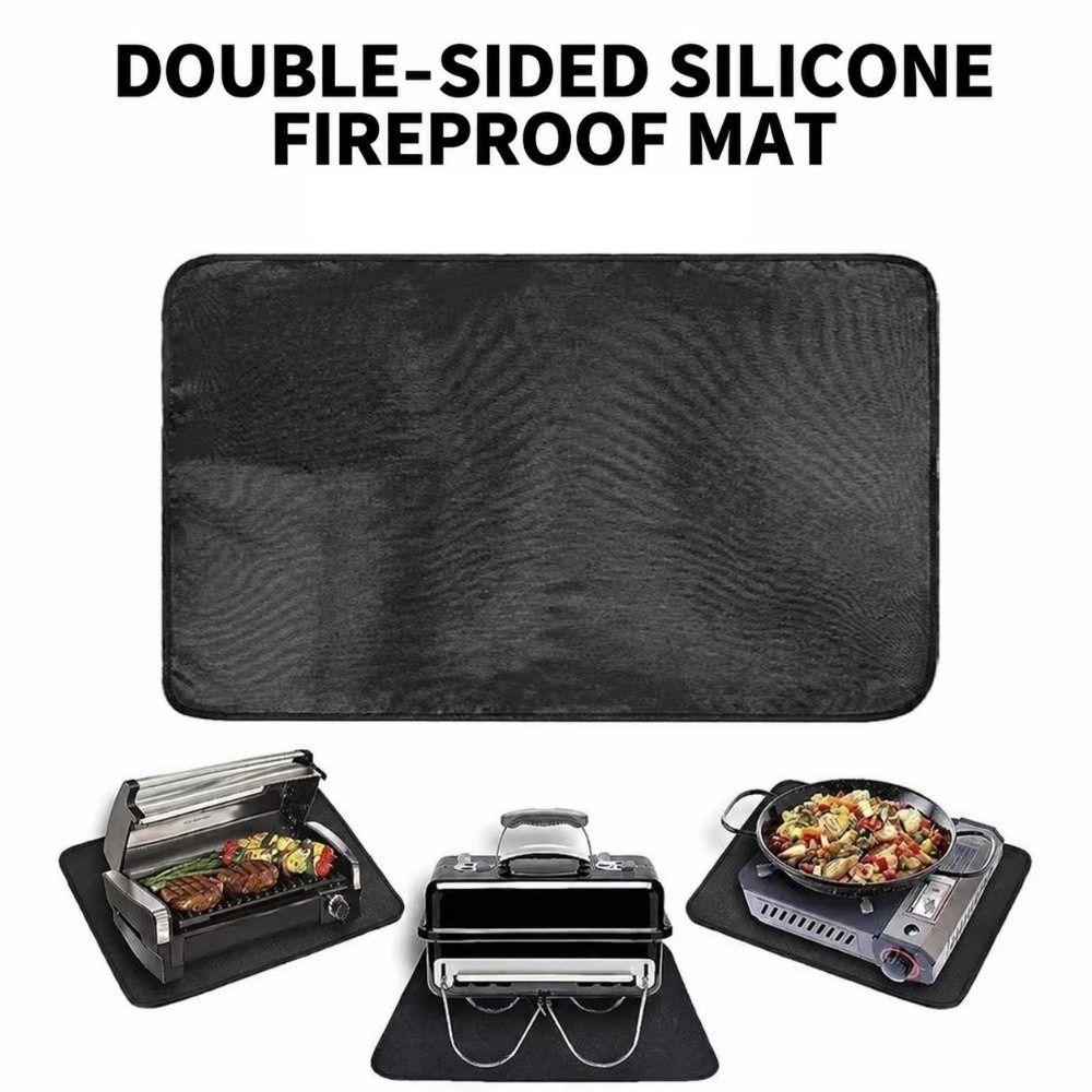 Waterproof Grill Deck Protector Mat Oilproof Fireproof Bbq Mat Insulation Mat BBQ Mat Camping