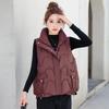 Fashion casual versatile short down cotton vest women's autumn and winter new coat thickened cotton vest