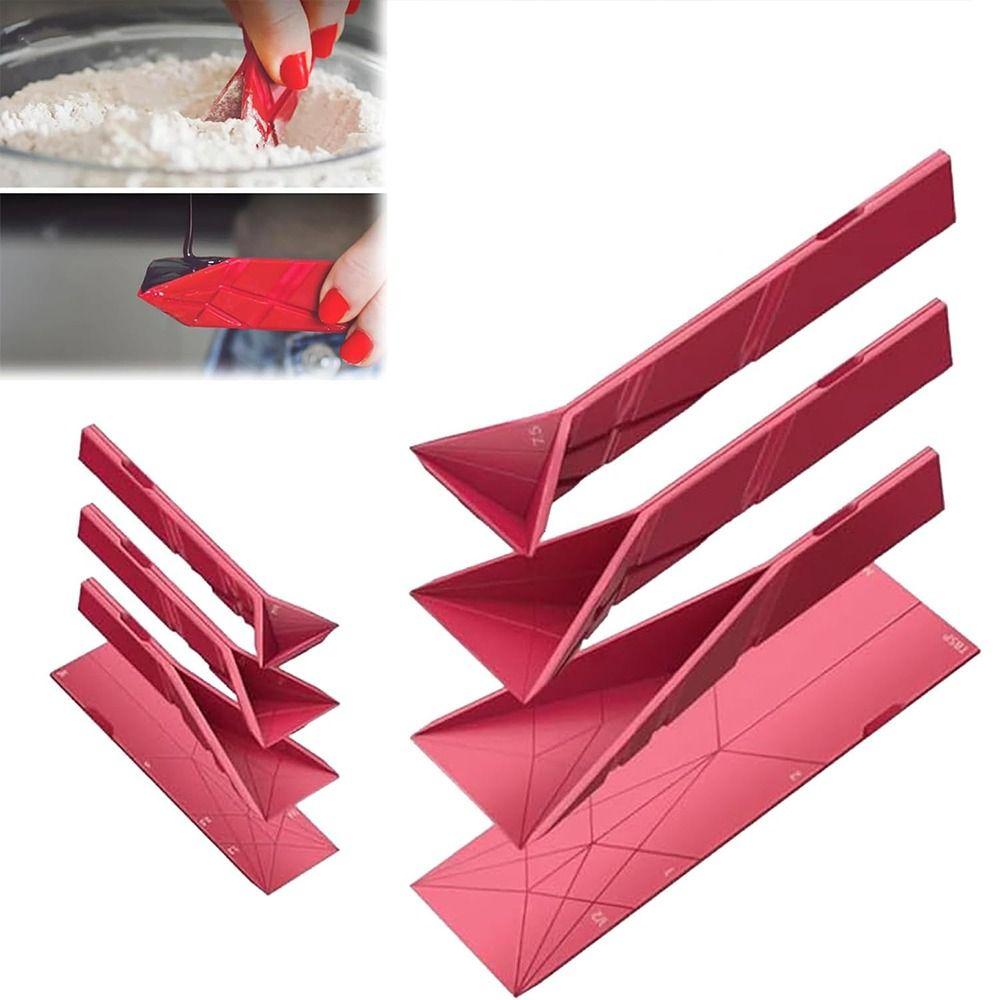 Multifunction Flat 3-in-1 Measuring Spoons Folds Folding Spoons Creativity Flat Measuring Spoons