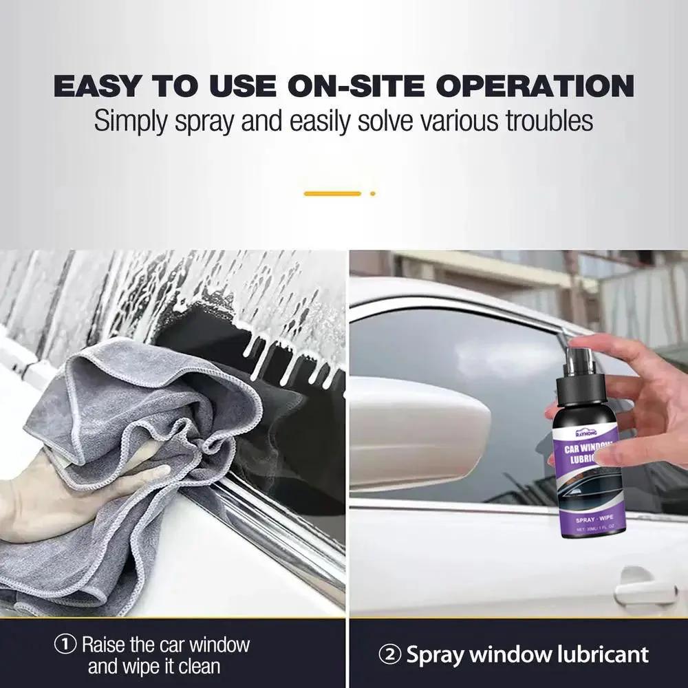 Windows Silicone Lubricant Silicone Rubber Strip Lubricating Spray 100ml Portable Car Rubber Softening Lubricant For Protecting