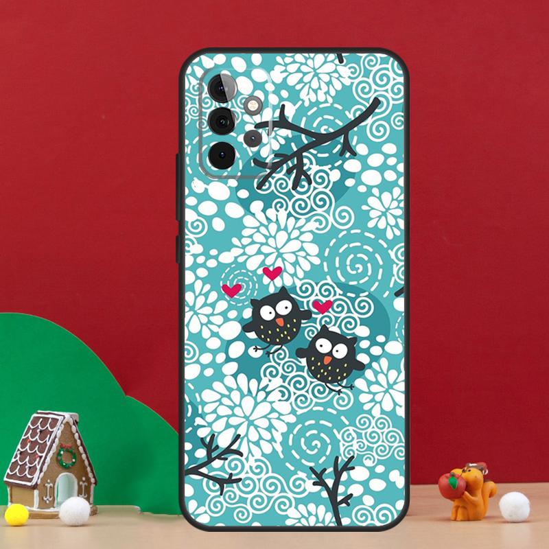 Cute Owl Cartoon Case For Samsung Galaxy A56 A33 A13 A36 A23 A52 A32 A12 A54 A34 A14 A16 A53 A15 A35 A55 A17