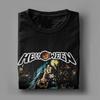 Футболки для мужчин с группой Heavy Metal Helloween, немецкая футболка Power Rock, короткий рукав, круглый вырез, футболка, 100% хлопок, идея для подарка, одежда