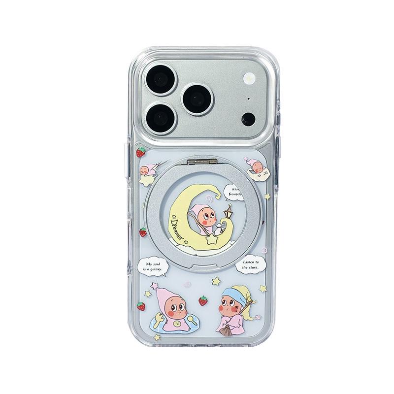Чехол для iPhone 17 Pro Max/15 Pro с поворотной подставкой на 360°