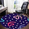 1pc Pencils Office Round Rug, Non-slip, Soft and Durable Office Rug for Interior Decoration, Perfect for Office, Beautiful Decoration yy260323039