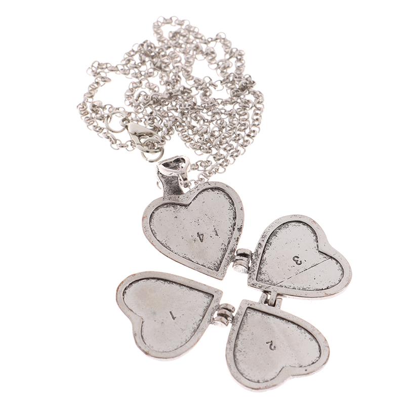 Ювелирные изделия своими руками, винтажное 4-слойное ожерелье-медальон в форме сердца с фотографией, открывающийся кулон