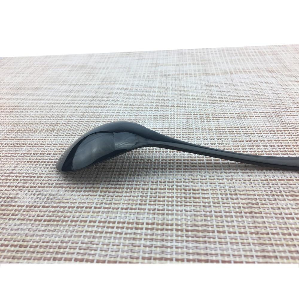 1-Piece Mirror Black Cutlery Set 18/10 Stainless Steel Western Food Tableware Sets Butter Fork Spoon Dinnerware