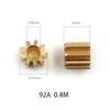92A / 91.5A 0.4M Copper Pinion Gear 9 Teeth 2mm 1.5mm Shaft Metal Gears Motor Parts Accessory 10pcs/lot