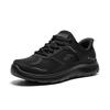 Skechers Слипоны Шнуровка Легкие Удобные Спортивные Простые Универсальные Ткань Синтетическая кожа Низкие Кроссовки для бега Мужские кроссовки Черный 232767-BBK