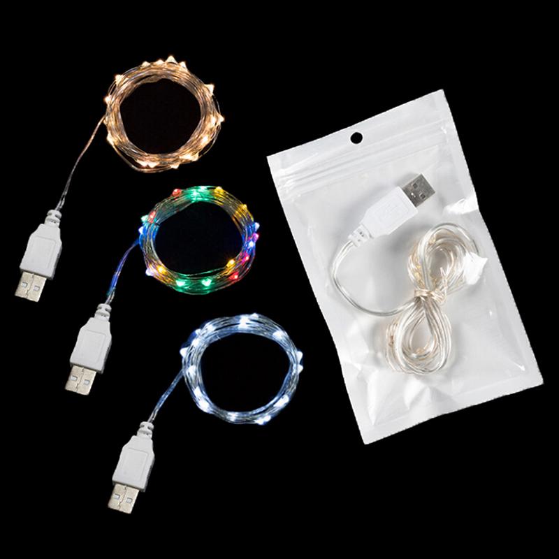 2M 20Led 3M 30Led USB-управляемые мини-светодиодные гирлянды из медной проволоки