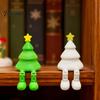 Рождественское украшение Фигурка с шарнирными ножками, 3D-печатная статуэтка на Рождество, Мини-украшение на стол для дома, офиса, полки, Праздничное