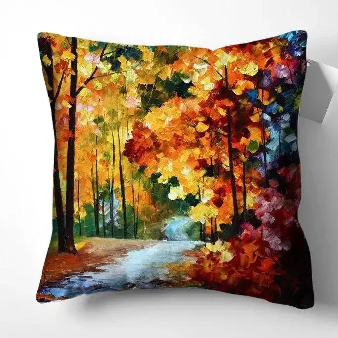 Художественная роспись наволочки подушки наволочки домашний декор подушки для дивана украшение гостиной