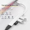 Концентратор Type-C - USB 3.0 для компьютера, телефона, мыши, клавиатуры и кард-ридера