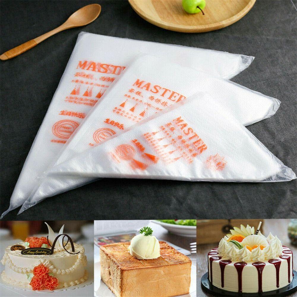 50/100 шт. Инструмент для насадок для кексов, сделай сам, Крем, Украшение торта, Кондитерские мешки для крема, Форма, Одноразовая глазурь